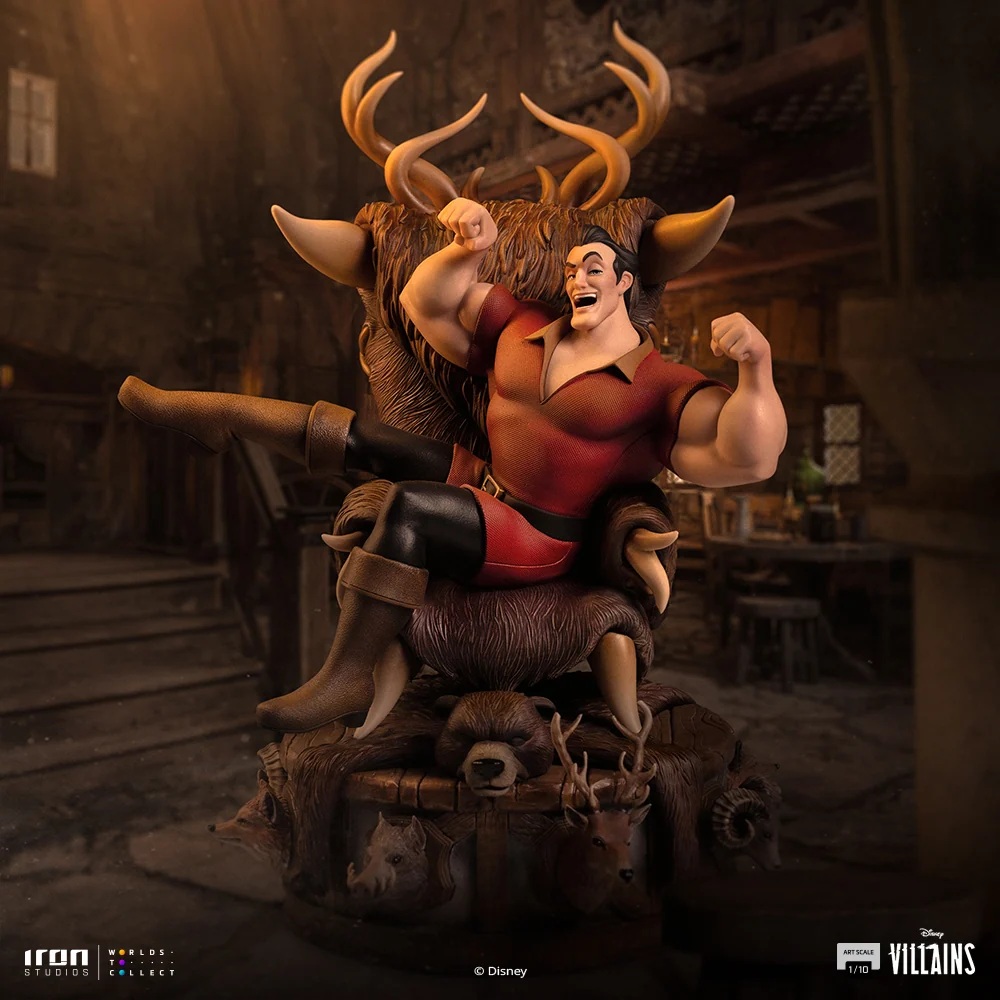 Pre-Order Iron Studios Disney Beauty and the Beast Gaston Art Scale Statue